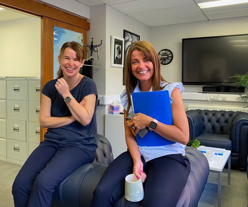 Two of our wonderful Cathedral Eye Clinic dream team! Happy Staff - Happy Patients ✨️ #smilesallround #cathedraleyeclinic #happystaff