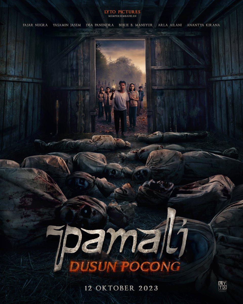 lytopictures's tweet photo. POSTER TEASER PAMALI : DUSUN POCONG
SEGERA DI BIOSKOP 12 OKTOBER 2023!!
Boleh gak sih ga sebanyak ini pocongnya!
Ga Bahaya Ta :"( ๐ฐ๐ซฃ
#PamaliDusunPocong #PamaliMovie #KorbanPamali #FilmPamali #LytoPictures #filmindonesia #filmlokal #pamali #horor #pocong https://t.co/c577hMKyHd