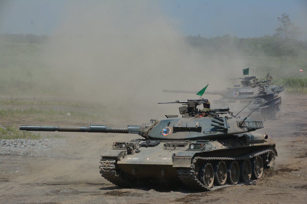 Gsdf_Camp_Iwate's tweet image. ＃岩手 ＃自衛隊 ＃戦車 ＃射撃 ＃７４式
　第９戦車大隊は、中隊対抗の大隊戦車射撃競技会を実施しました。７４式戦車を使用した射撃競技会は今回で最後となるため各中隊とも競技会優勝を目指し厳しい練成を重ねてきました。
　結果、第２中隊が熾烈な接戦を制し大隊最後の優秀中隊の座に輝きました。
