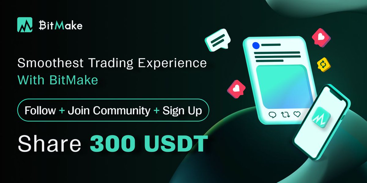 flashcashy's tweet image. 🎁Earn 300 USDT #Bonus by completing: 

1️⃣ Sign up on #BitMake: [shorturl.at/agxCV]
2️⃣ Like, Retweet, and Tag a friend
3️⃣ Comment below

Note: Only winners who register through the referral link are eligible for the rewards.