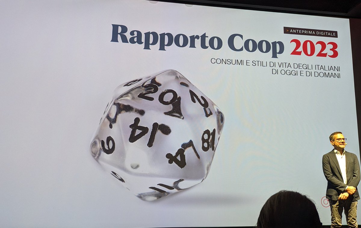 Come ogni anno presenti al #rappcoop23 di <a href="/RapportoCoop/">italiani.coop</a> per capire come si muove la #società italiana 

#trend