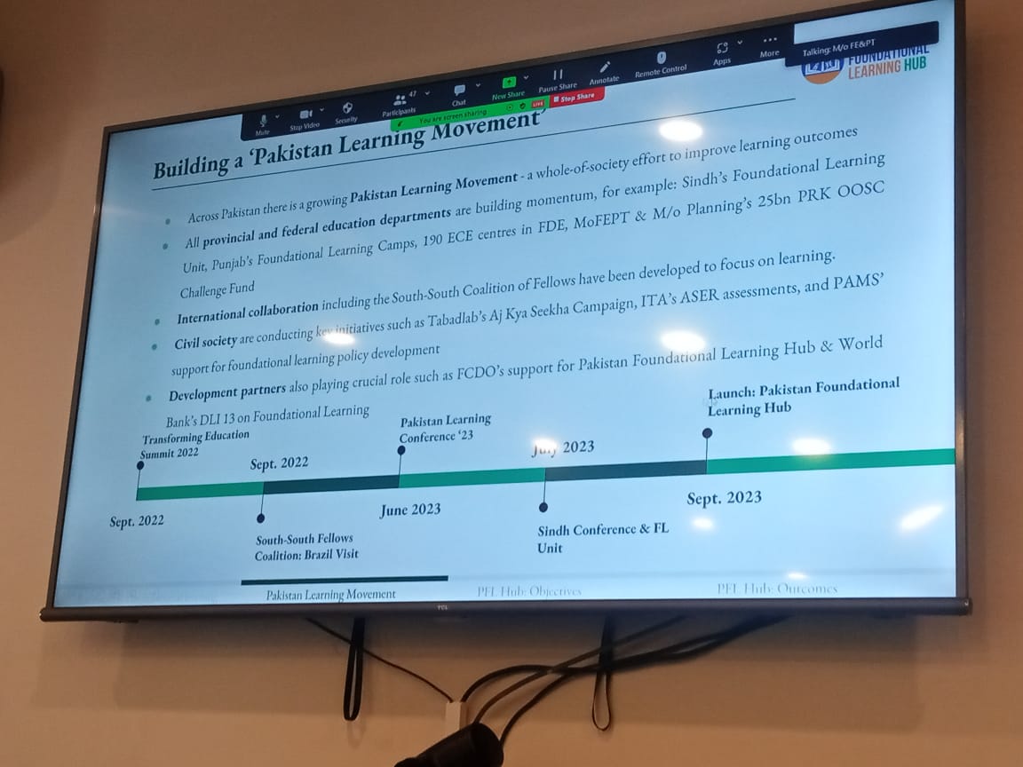 itacecorg's tweet image. The @EduMinistryPK takes pride in launching the #PakistanFoundationalLearningHub

A high level ceremony with donors and stakeholders underway! This is a milestone of not just the #South-South Programme in Pakistan but also a key aspect of the learning movement in the country