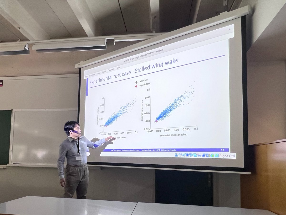 ERC project NEXTFLOW (@erc_nextflow) on Twitter photo 👏Our PhD student Junwei Chen's talk at the European Turbulence Conference #ETC18: Offline optimal sensor positioning for time-resolved flow field estimation with point probes!
📌Funded by <a href="/ERC_Research/">European Research Council (ERC)</a>
🖊️supervised by Marco Raiola <a href="/StefanoDiscetti/">Stefano Discetti</a> 👏Our PhD student Junwei Chen's talk at the European Turbulence Conference #ETC18: Offline optimal sensor positioning for time-resolved flow field estimation with point probes!
📌Funded by <a href="/ERC_Research/">European Research Council (ERC)</a>
🖊️supervised by Marco Raiola <a href="/StefanoDiscetti/">Stefano Discetti</a>