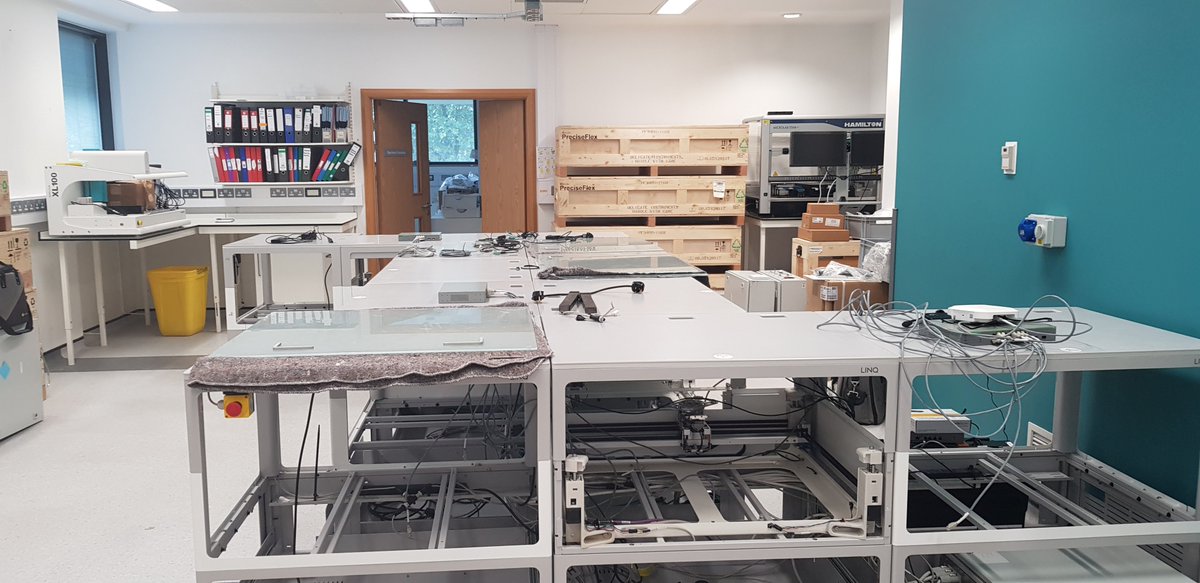 generoom's tweet photo. We have begun installation of a fully automated #cancer #diagnostic #genomic #sequencing laboratory @royalmarsdenNHS for @NorthThamesGLH in partnership with @automata_tech 
Exciting times! https://t.co/Ad7rG3Gndi