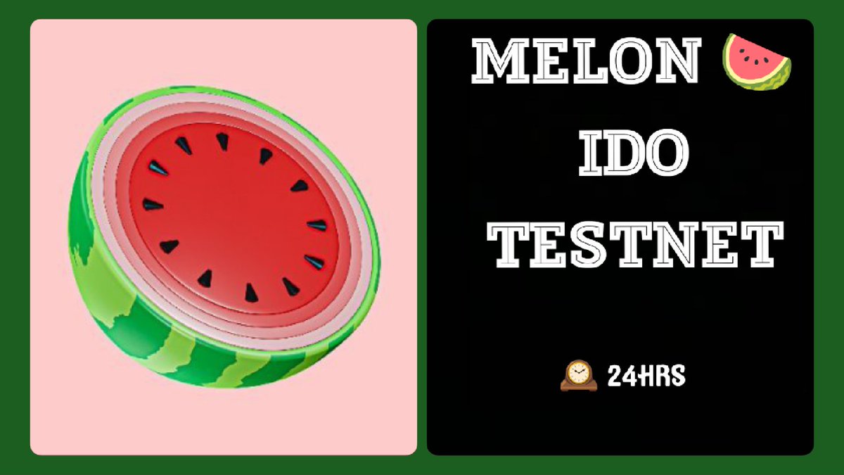Lfgdeep's tweet photo. MELON PRESALE WILL BE LIVE SOON

If you're participating in the Airdrop phase, this is for you!
@melonooo_ is running a test on their Presale site and this will be open for just 24hrs 🕰️🔔

Let's get in,
Follow @Lfgdeep turn on 🔔
Like and Retweet https://t.co/2cV5q5K2l9