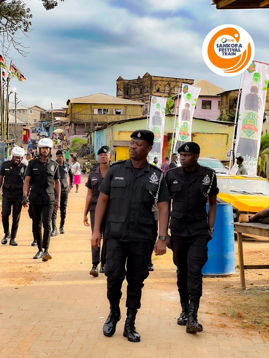 The Ghana Police Service is here to provide security for the Onua Maakye People's Assembly at Axim, Victoria Park(Fort St. Anthony)

#OnuaFM #OnuaSankofaTrain #aximkundumfestival #PeoplesAssembly