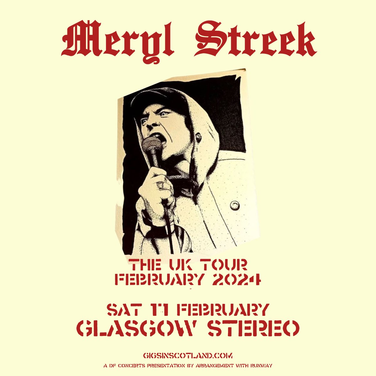 ON SALE NOW 🎟️» @MerylStreek @stereoglasgow | 17th February 2024 TICKETS ⇾ gigss.co/meryl-streek