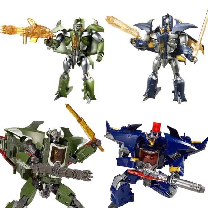 スカイクエイクとドレッドウイングのリメイクで好きなところ、やっぱ色だけでなく兄弟それぞれの武器の違いもしっかり再現してくれてるところなんだよね(ガトリングガンとビームキャノン) 
