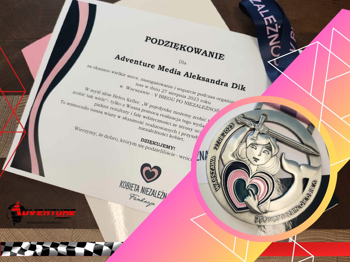 AdventureMedia1's tweet photo. Wspaniała atmosfera, szczytne przesłanie i wyjątkowi ludzie - to #VBiegPoNiezależność organizowany przez #FundacjaKobietaNiezależna, którego byliśmy partnerem, a Aleksandra Dik wolontariuszką.
Dziękujemy  i cieszymy się, że mogliśmy być częścią tak wyjątkowego wydarzenia. https://t.co/LkDV63UgW0