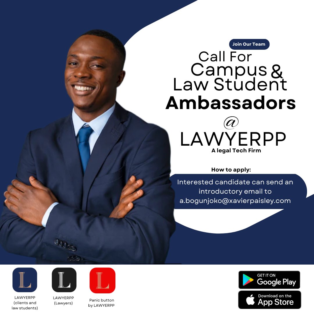"Join our team of legal innovators! 🌟 

Unlock your potential as a PAID Ambassador in our cutting-edge legal tech firm. 

Embrace the future of law and make a lasting impact. 

Apply today and shape the legal landscape of tomorrow! 💼⚖️ #LegalTechAmbassador"