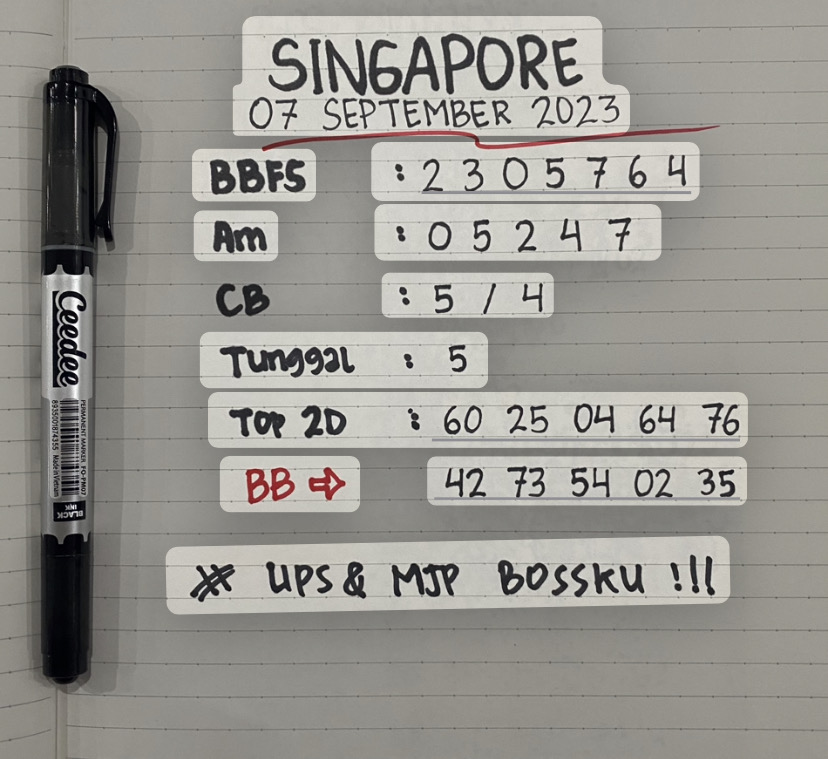 mandorbandot's tweet photo. Hasil Rumusan SGP Hari Ini Wak Boss .
Semoga Di SAH Kan Bandott Ya Boss .
Sniper 3D & 4D Japri WA Aja Boss .
https://t.co/lhkqOoxhxe
#sgppools #angkas #prediksisgp #angkasingapore Shiba Inu #Griechenland #Faeser Maske #Ahsokaπ· #Rubiales #crypto Herbert #Arbaeen2023 Schulen https://t.co/hg27kBsqJn