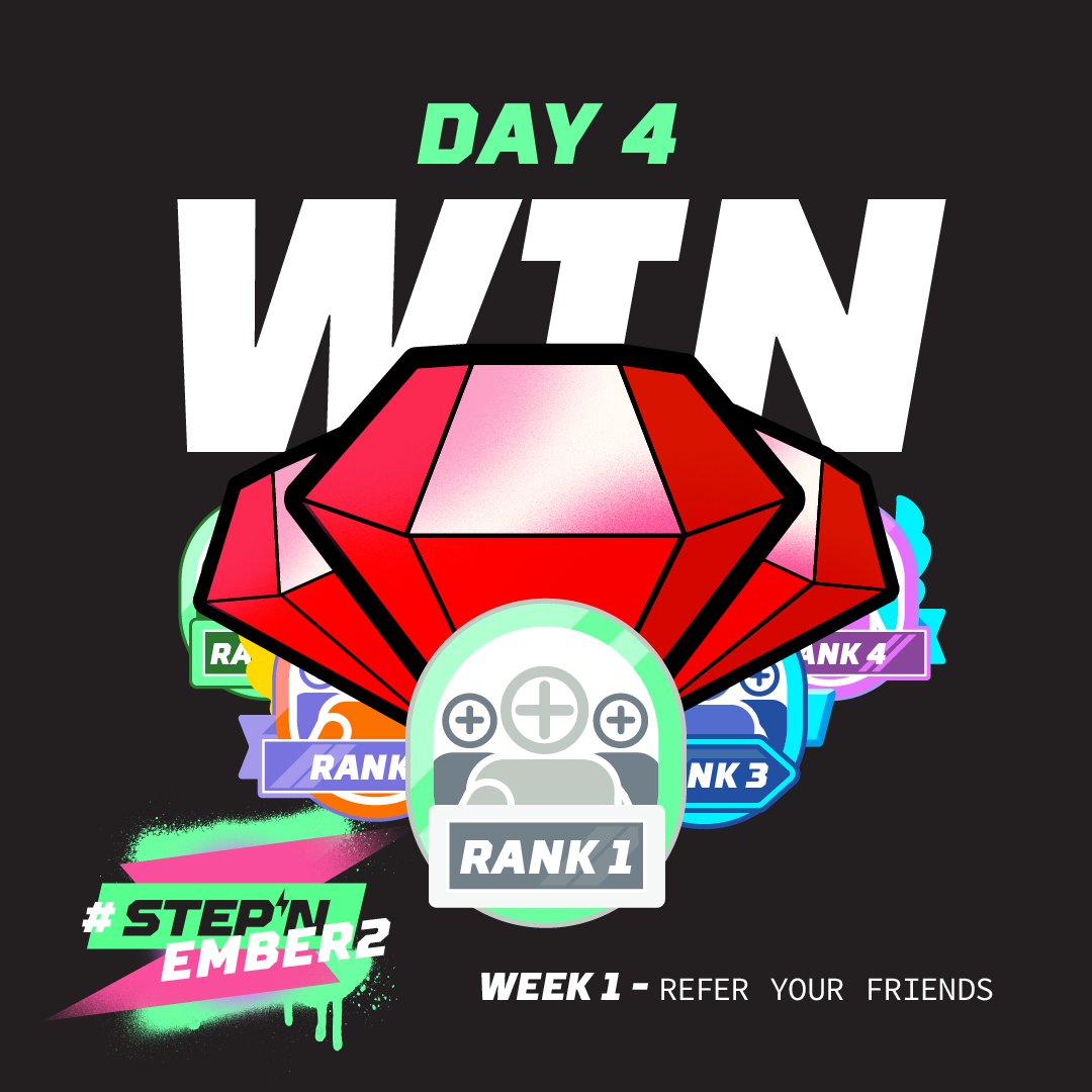 Stepnofficial's tweet photo. The fun and the prizes never end during #STEPNEMBER2! 💎💎💎

For the 4th day of #STEPNFriends Challenge, share a pic of you and your family/friends you invited to get your Effective Referrer Badge! 🏃

Remember to follow @Stepnofficial, use #STEPNEMBER2 + #STEPNFriends 💚 https://t.co/BaKlLYgnkj