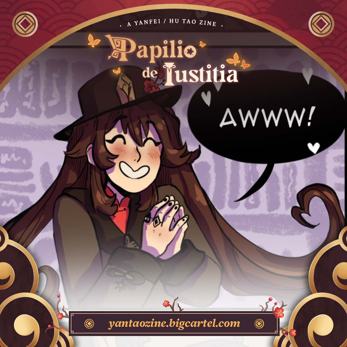 A little preview of a comic I made for <a href="/yantaozine/">Papilio de Iustitia: Yantao Zine 🔥</a> ❤️‍🔥
It's the last chance to preorder!!
yantaozine.bigcartel.com
