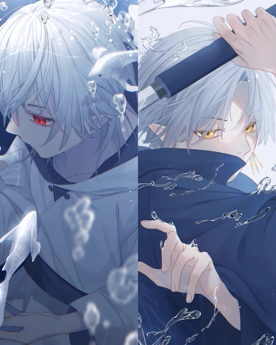 水の世界°・°・#絵柄が好みって人がいればいいなぁ #illustraion 