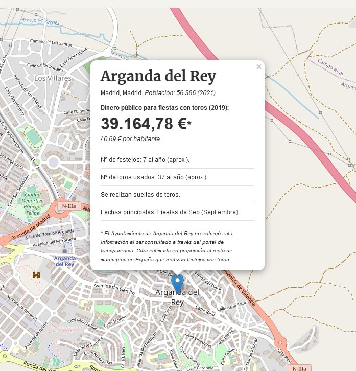 AnimaNaturalis (@animanaturalis) on Twitter photo <a href="/davidcalvoarq/">David Calvo</a> <a href="/FederBousVal/">Federació Darwinista Valenciana de Bous al Carrer</a> El Ayuntamiento de Arganda del Rey estimamos que ha destinado cerca de 40.000€ en financiar espectáculos de abuso a los animales y que ponen en riesgo la vida de las personas.
Más información sobre el dinero público a fiestas populares con toros 📄🇪🇸👇
fiestascrueles.org <a href="/davidcalvoarq/">David Calvo</a> <a href="/FederBousVal/">Federació Darwinista Valenciana de Bous al Carrer</a> El Ayuntamiento de Arganda del Rey estimamos que ha destinado cerca de 40.000€ en financiar espectáculos de abuso a los animales y que ponen en riesgo la vida de las personas.
Más información sobre el dinero público a fiestas populares con toros 📄🇪🇸👇
fiestascrueles.org