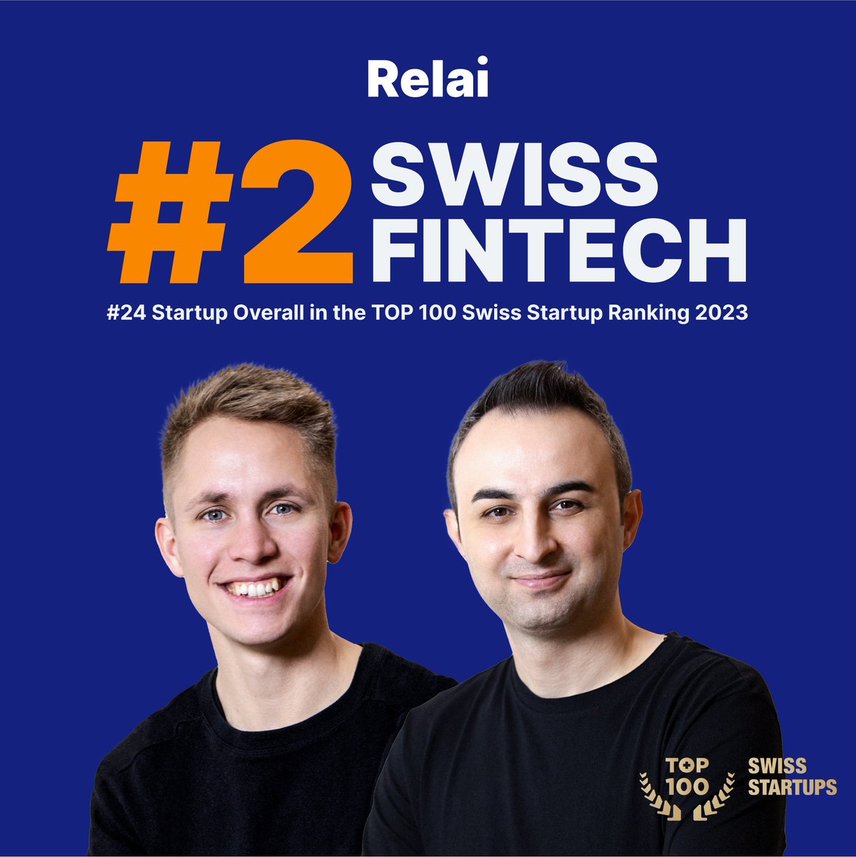 🎉 Big news from the Swiss Startup Awards! We're thrilled to announce we are Switzerland's #2 Fintech and overall, we ranked 24th out of 100! A massive shoutout to our team & supporters. Here's to more milestones! 🚀 #SwissStartupAwards #TOP100SSU