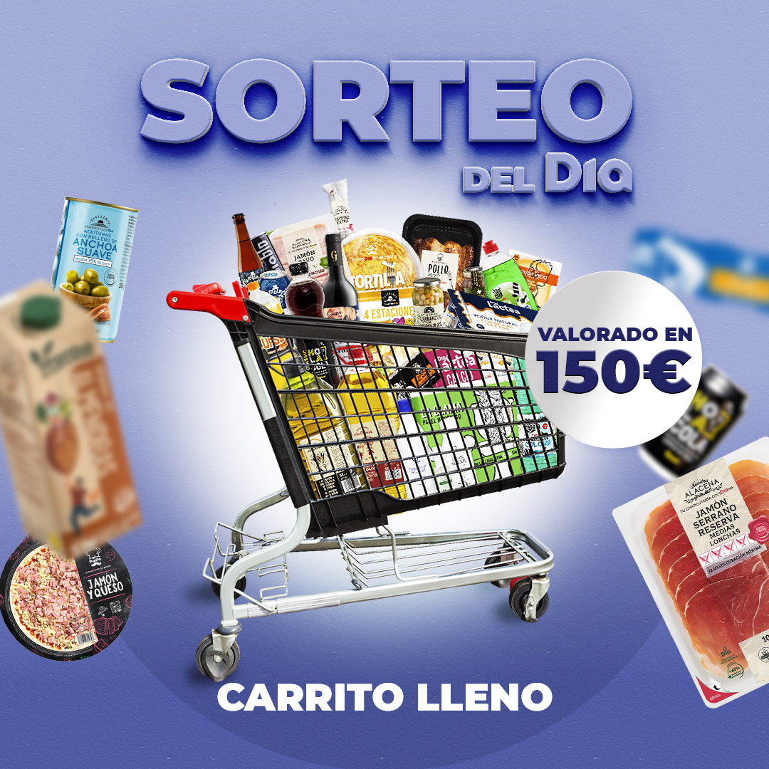 🛒SORTEO🛒

¡Sorteamos un cupón de 150€ para que llenes tu carro este mes!

Participar es muy fácil:
➡️¡Síguenos! @dia_esp
➡️Menciona a un amigo
➡️Like y RT

⏰Tienes hasta el 12/09
 🔗Bases epr.ms/3Pux8A3