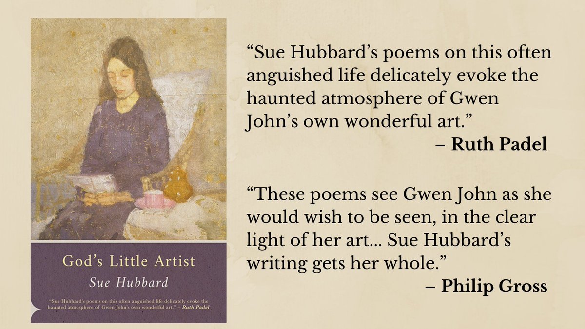 Available now: In ‘God’s Little Artist’, poet, author & art critic Sue Hubbard illustrates with precision, authenticity & a keen painterly eye, the passionate life & work of Gwen John (1876 – 1939). Buy your copy on our website now bit.ly/GodsLittleArti…. @Sue_writer