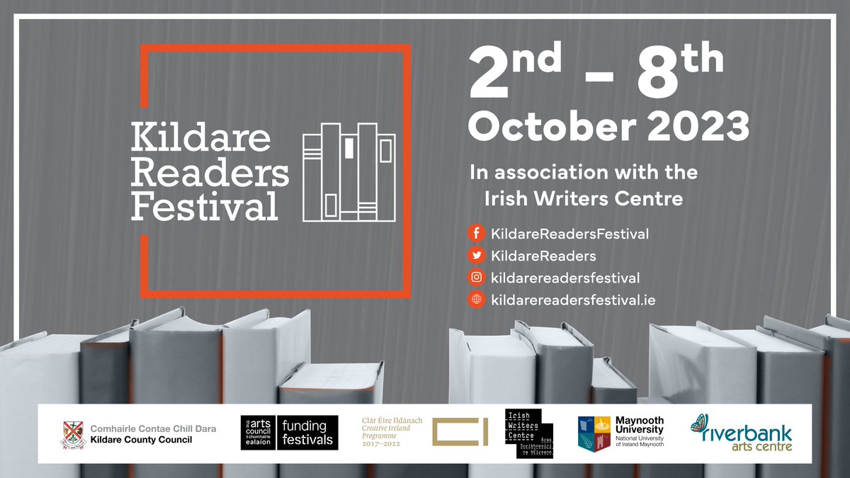 KildareReaders's tweet image. #KildareReadersFestival will return to venues across the county from 2nd to 8th October 2023!

In association with the Irish Writers Centre, the full programme with participating venues for Kildare Readers Festival 2023 is available on kildarereadersfestival.ie #KRF2023