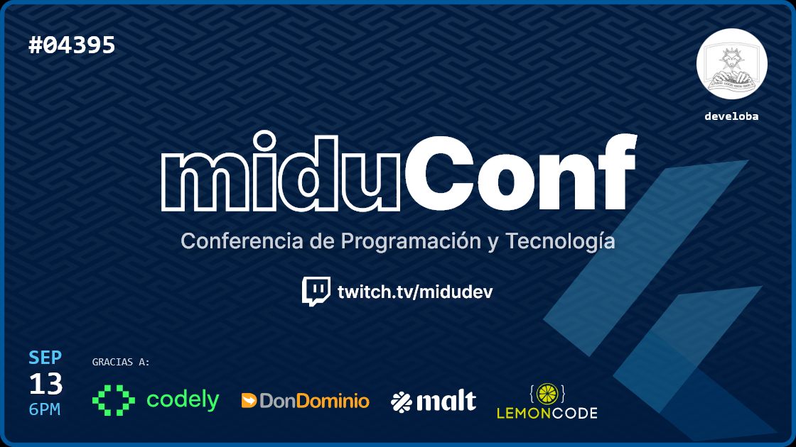 develoba's tweet image. ¡No te pierdas la miduConf!
Conferencia de Programación y Tecnología.

👩‍💻 7 Speakers TOP
💬 Charlas para todos los niveles
🎁 +256 regalos y premios
...¡y muchas sorpresas!

¡Apúntate ya!

miduconf.com/?ticket=develo…

@midudev lo siento pero de todos los sabores escojo a Flutter 😅