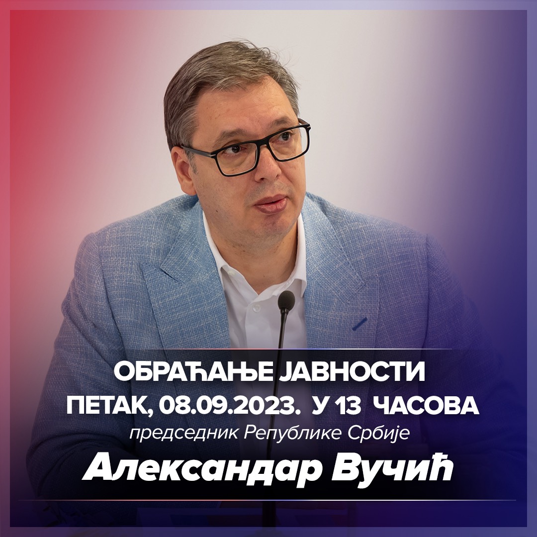 sns_srbija's tweet photo. #Najava Александар #Vucic @avucic #SNS #Srbija https://t.co/7IaFA0Is24