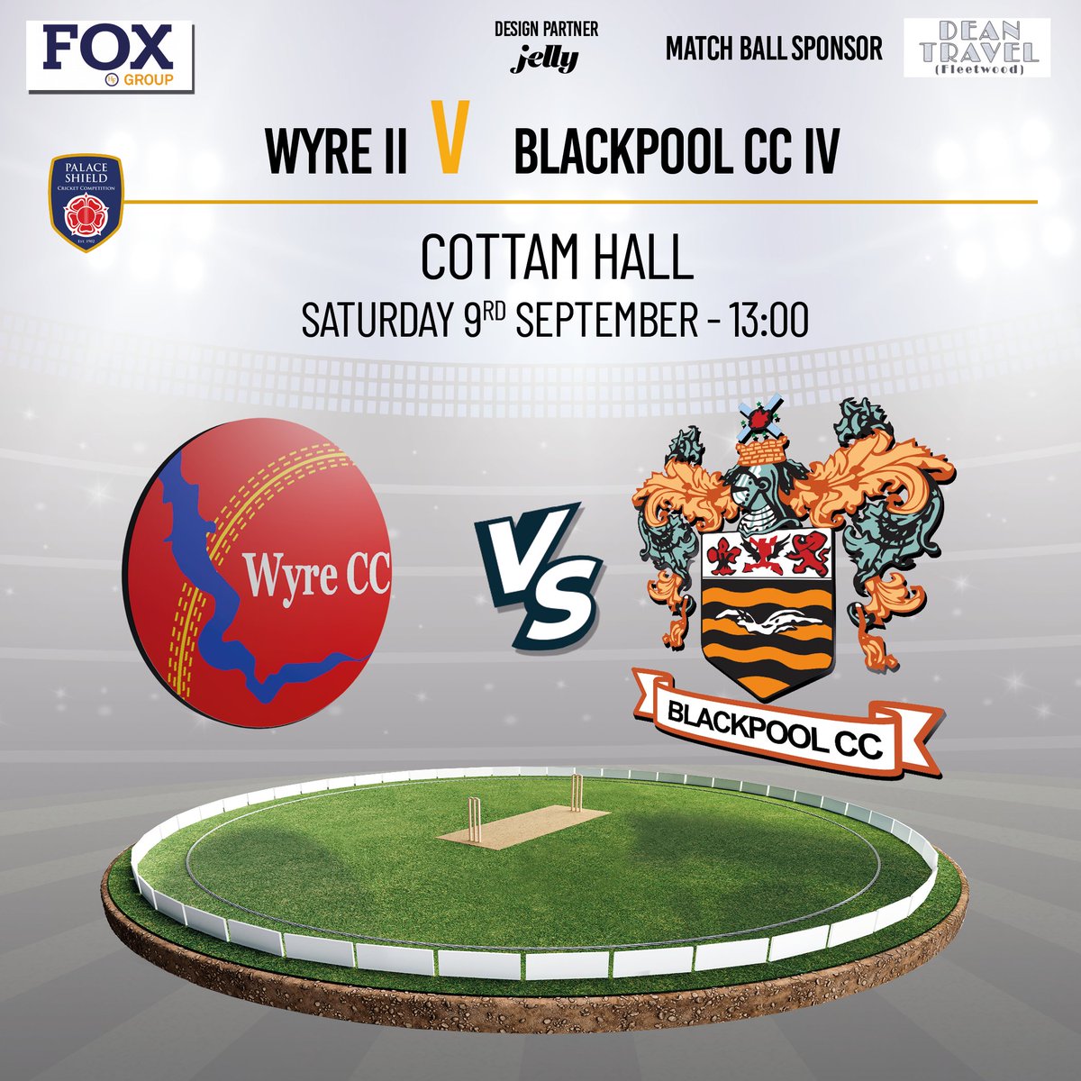 Wyre Cricket Club (@wyrecricketclub) on Twitter photo Our 2nd team return home to Fortress Cottam to renew rivalries with <a href="/BlackpoolCC/">Blackpool Cricket Club</a> IV
Thank you to Dean Travel for the Matchball Sponsorship. Our 2nd team return home to Fortress Cottam to renew rivalries with <a href="/BlackpoolCC/">Blackpool Cricket Club</a> IV
Thank you to Dean Travel for the Matchball Sponsorship.