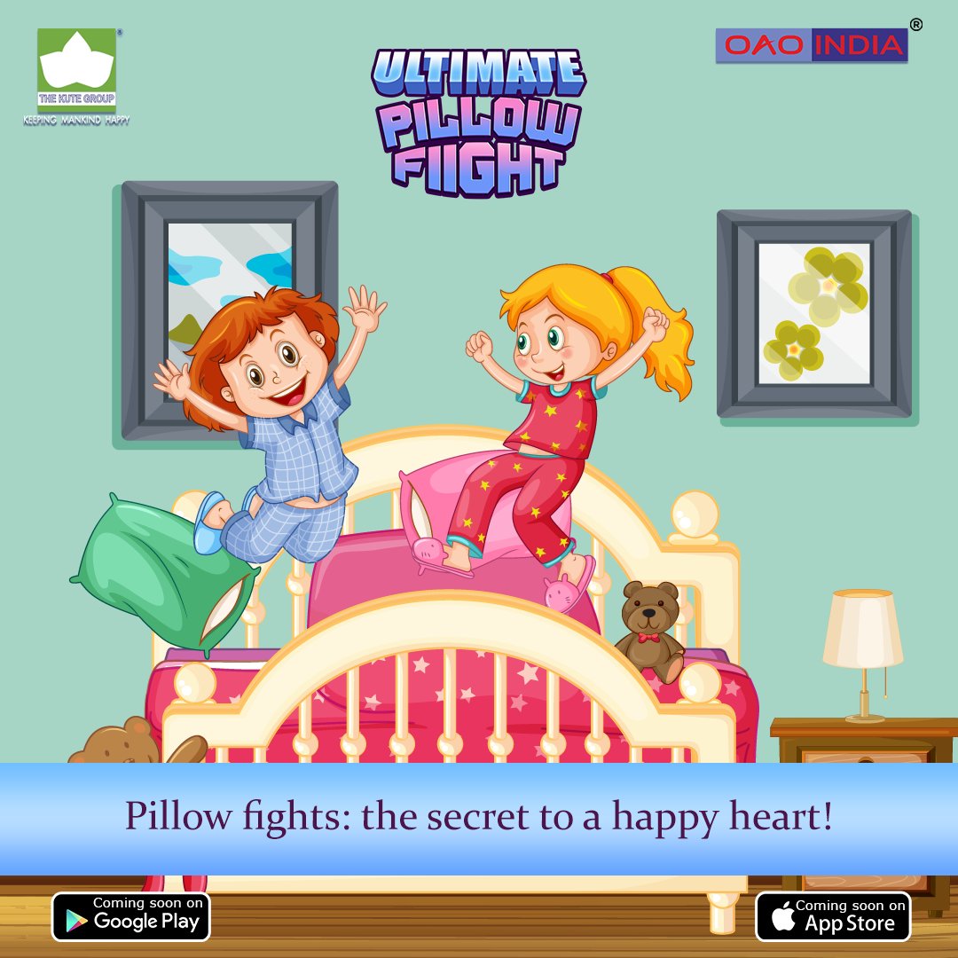 Pillow fights; the secret to a happy heart! Our upcoming game Ultimate Pillow Fiight is coming soon.
.
.
#OAOINDIA #videogames #games #childhoodmemories #mobile #mobilegames #oldmemories #videogames #bestchallenge #bestgameplay #bestgameever
