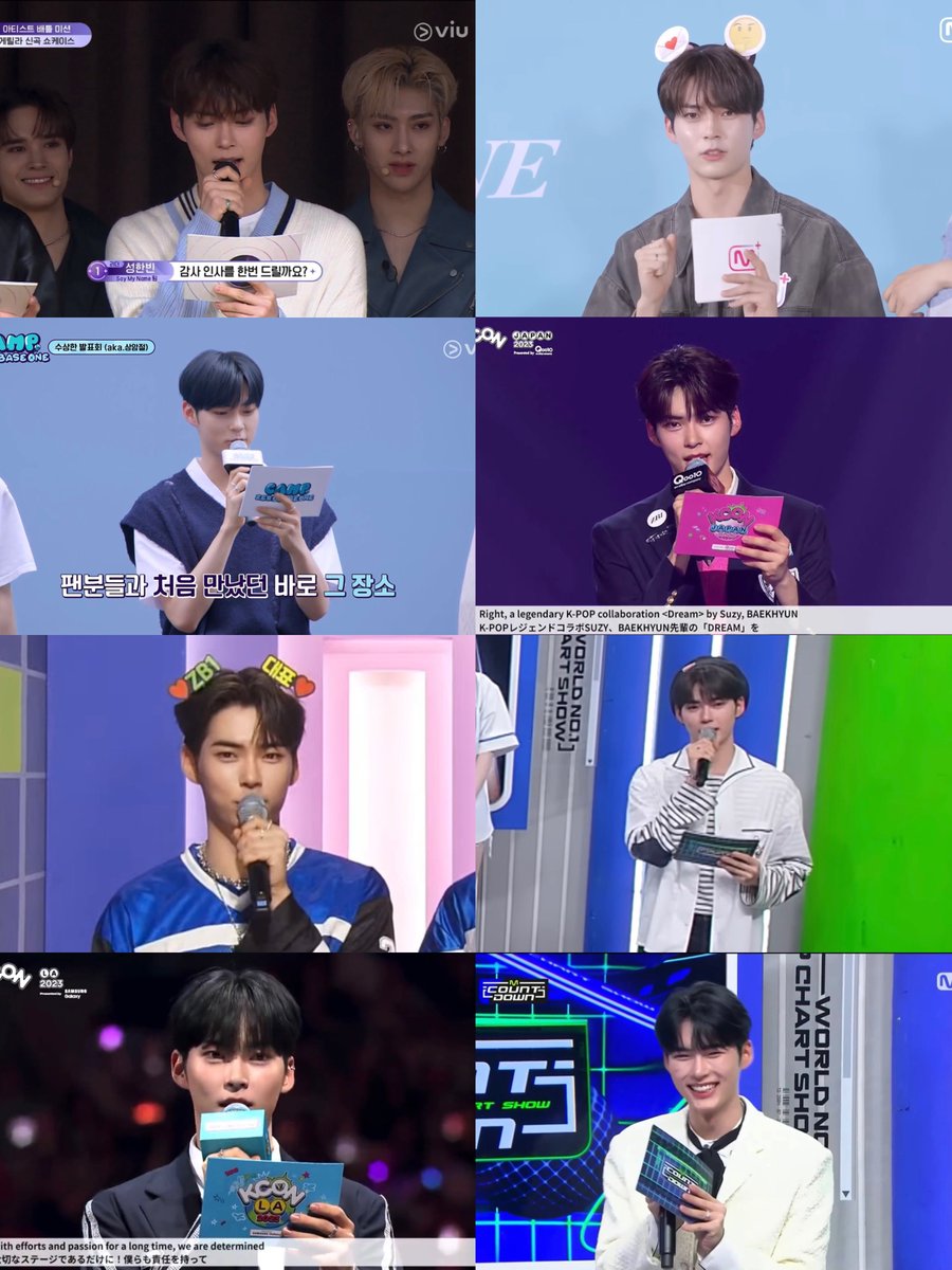 shbcloud's tweet photo. every script he has held and read all these years eventually lead to this moment 🥹 this is just the 1st of the many thursdays we’ll get to spend with our hamcee!

im so proud of you, hanbin ☹️

SUNG HANBIN MC DEBUT
#MCHanbinThursday
#국민햄씨_성한빈
#SUNGHANBIN https://t.co/AorI2PHGbm