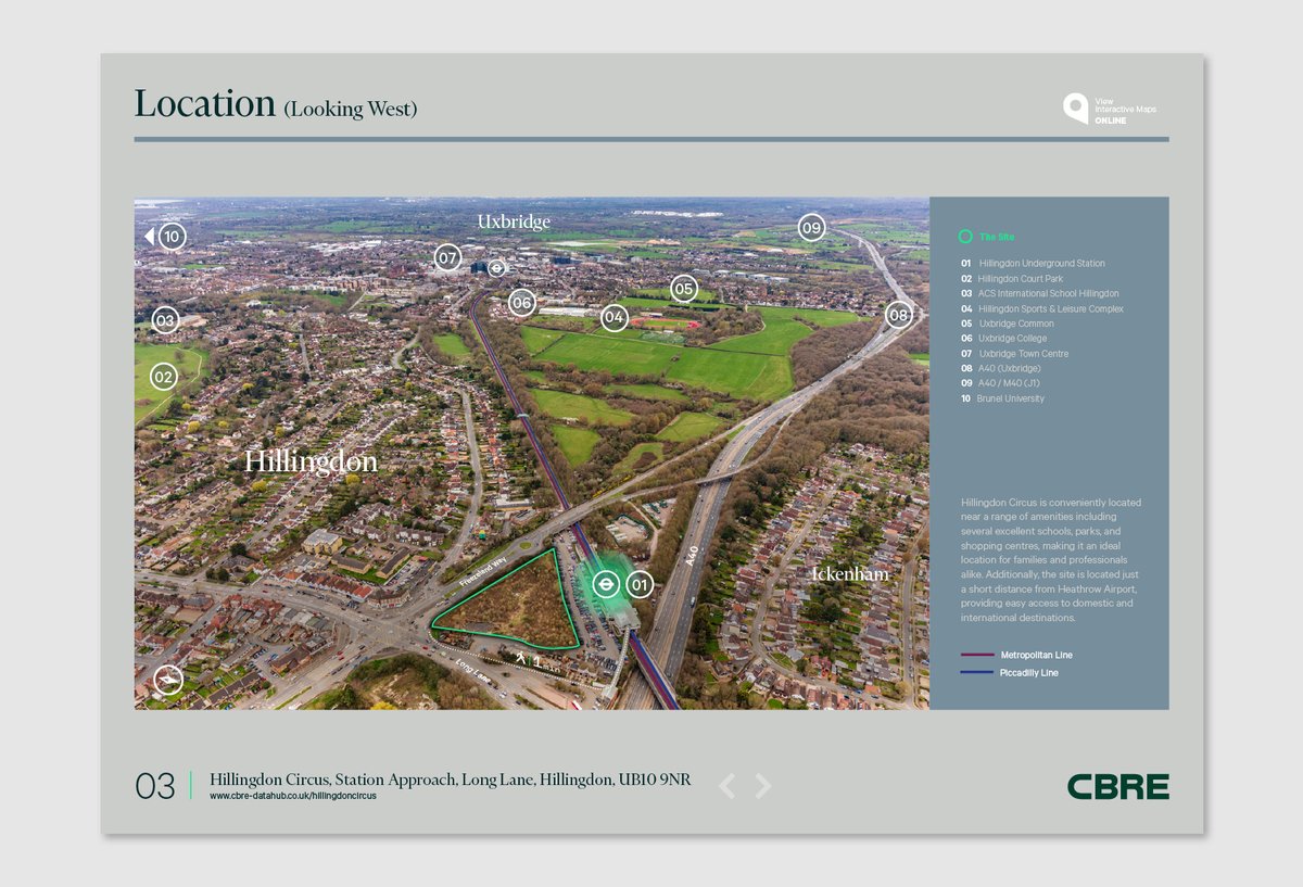 DesignArmstrong's tweet image. Latest project to launch for @cbre_uk : development opportunity adjacent to Hillingdon Station. 
Allocated for resi, although potential for a variety of uses.

#lifeindesign #propertymarketing #brochure #development #opportunity #armstrongdesign #hillingdon #hillingdoncircus