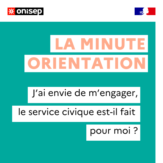OnisepNA's tweet photo. Vous avez entre 16 et 25 ans, un diplôme ou non, envie de vous engager dans 1 asso, en France, à l'étranger, jusqu'à 1 an... ? Vous êtes en #formation, en réflexion sur votre #orientation ? 
Le #servicecivique est pour vous > https://t.co/ZJe8YXXAZy @ServiceCivique @Onisep https://t.co/nM9atqYkoL