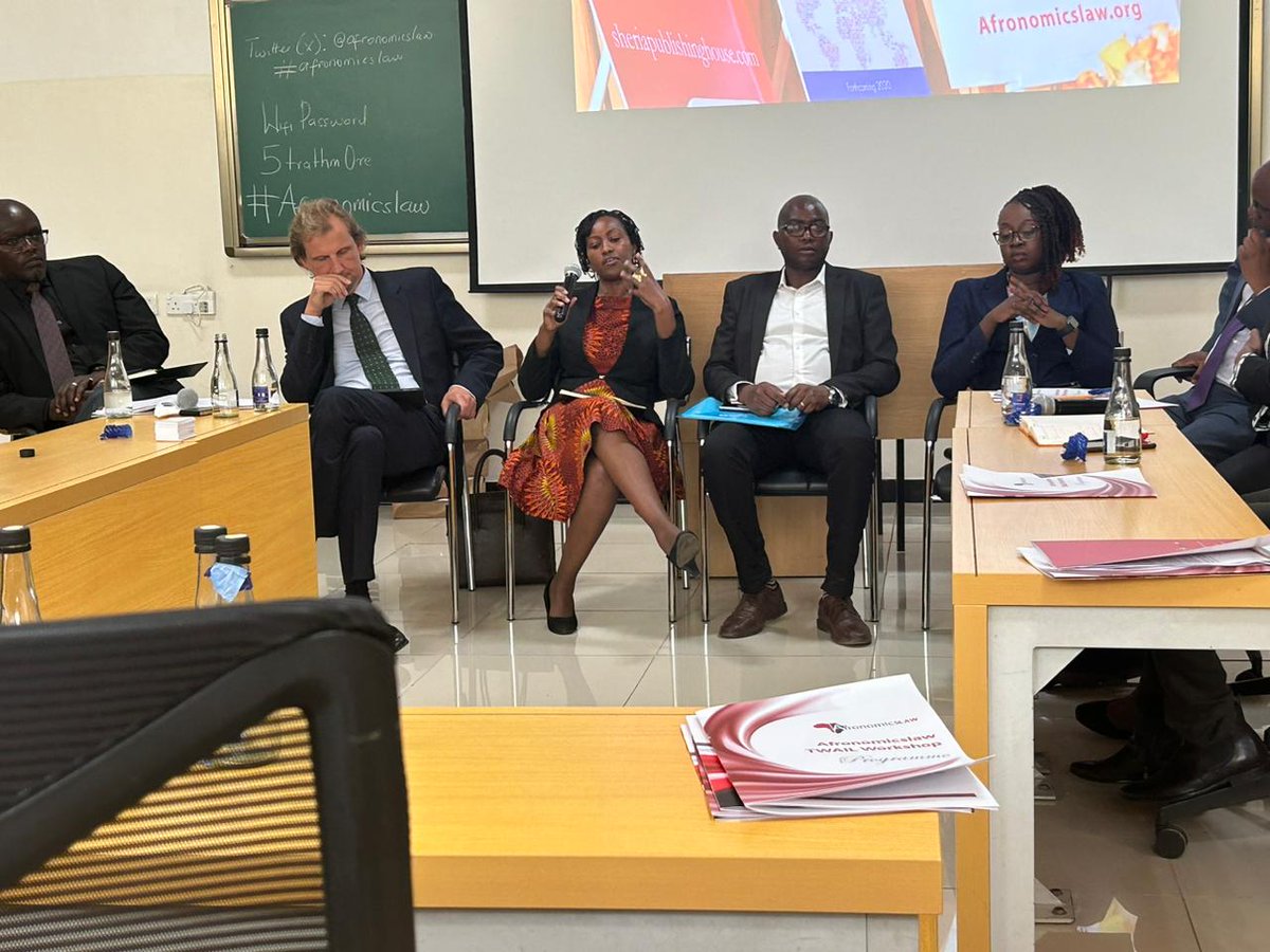 KABUPressKE's tweet photo. 'Jurisprudence is probably the most Eurocentric course in the undergraduate programme'. Ms Lily Mburu @imaraforever reflects on the absence of TWAIL in the jurisprudence course showing how it's filled with White and Male scholars!! 
@afronomicslaw https://t.co/Zgn2b81ap3