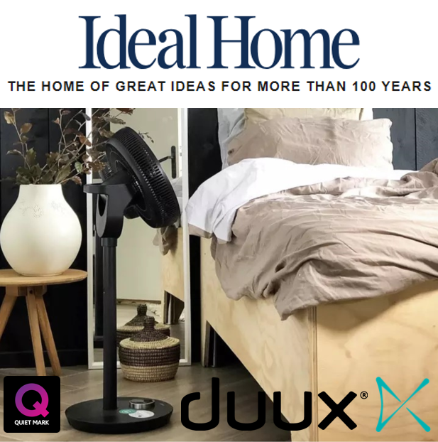 QuietMark's tweet photo. Fed up with hot and sleepless nights🥵? @idealhome's "How to keep a bedroom cool - 25 ways to cool down in the boudoir this summer" is a must read - featuring the #QuietMark certified @Duux Whisper Flex Ultimate Smart Cordless Pedestal Fan.
Read it here: https://t.co/Gnb3r7iV0G https://t.co/WK7FfpXEyC