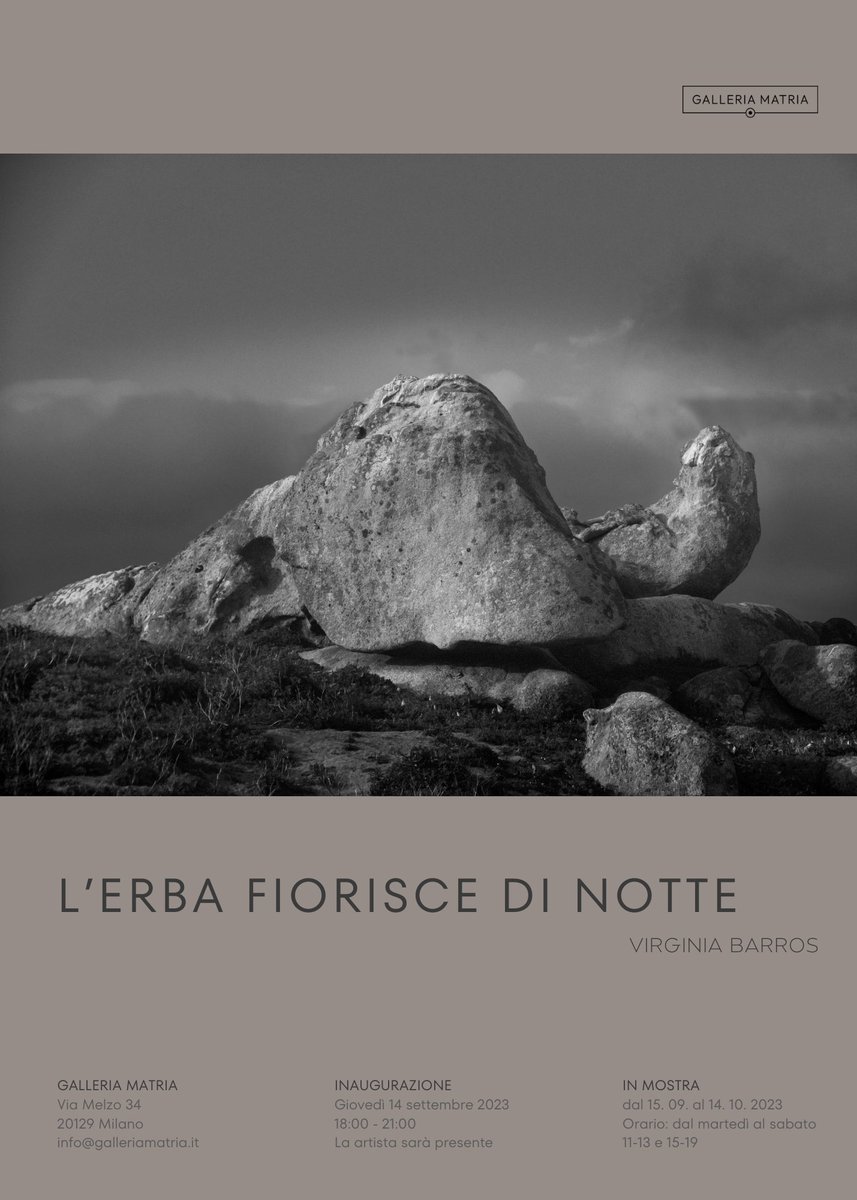 Siamo orgogliosi di dare il benvenuto a #VirginiaBarros tra i nostri artisti.

Vi aspettiamo giovedì 14 settembre alla Galleria Matria per l'inaugurazione della prima personale in Italia dell'artista spagnola Virginia Barros!