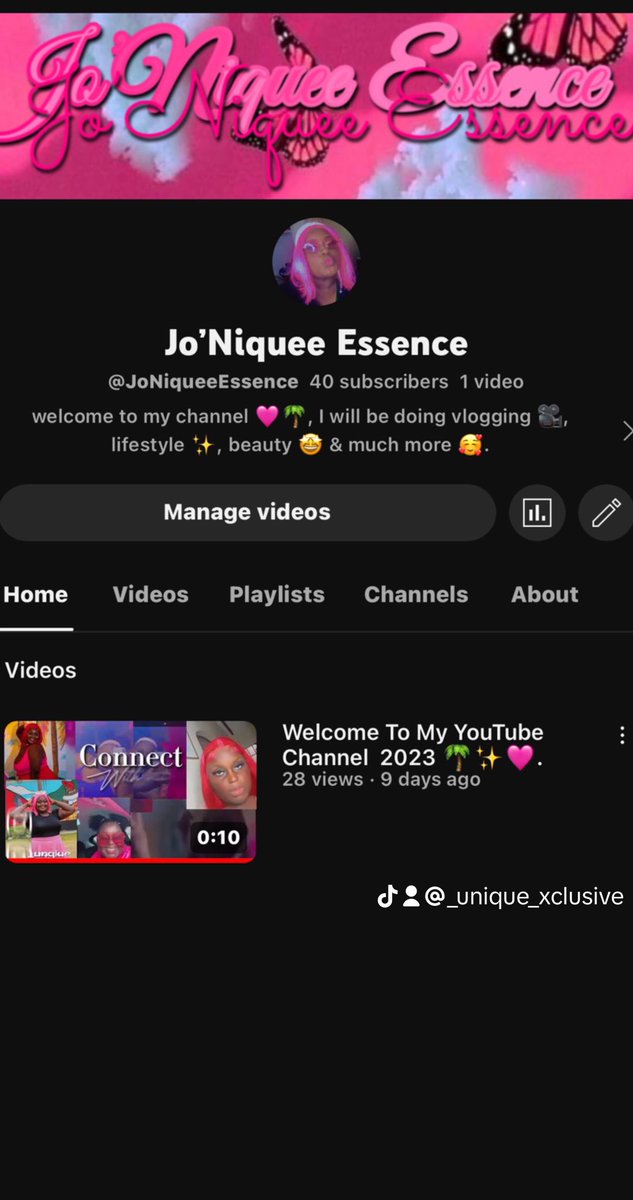 joannajoseph643's tweet photo. go subscribe to my youtube channel 🩷. #blackyoutuber #youtubechannel  #upcomingyoutuber #subscribers #youTube #support https://t.co/SIfr6FOCit