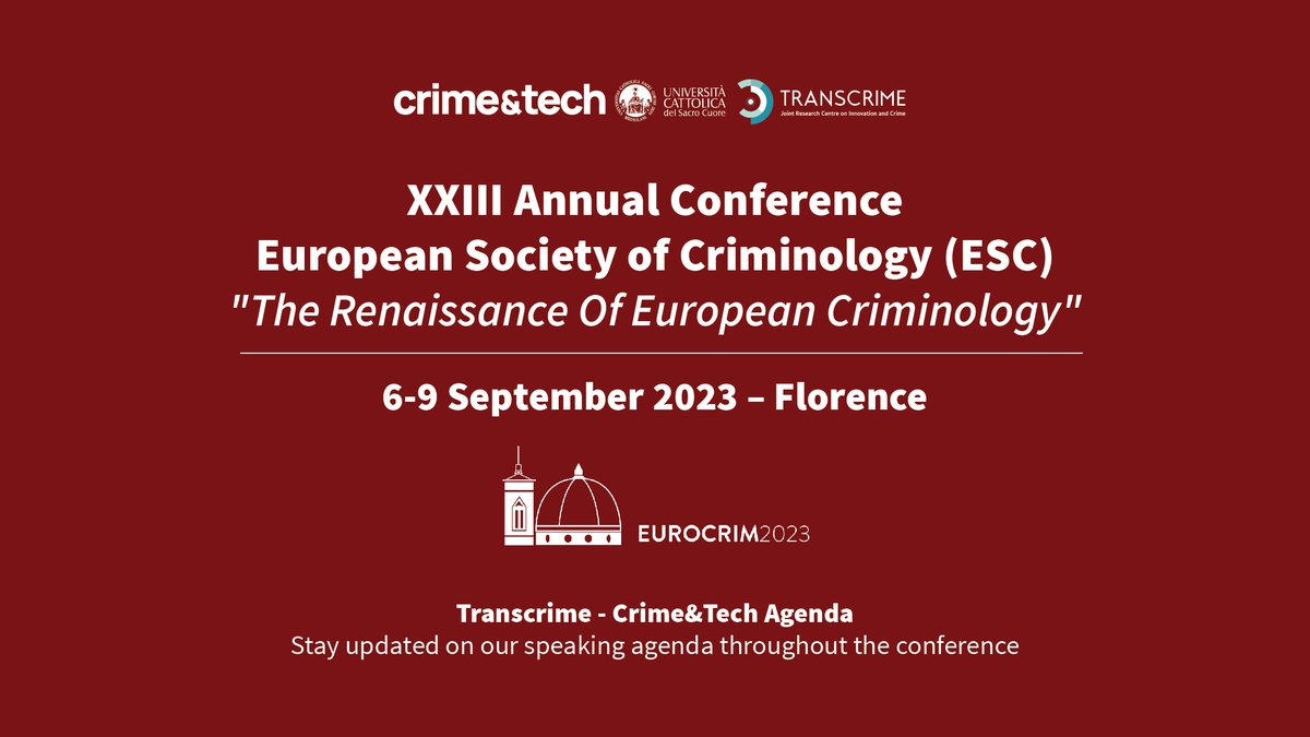 Transcrime (@transcrime) on Twitter photo 🎙️Transcrime On Stage at <a href="/esc_eurocrim/">European Society of Criminology</a> '23
How do #bodegas influence gun #violence❓
👨🏫 <a href="/MarcoDugato/">Marco Dugato</a>, Adriana Santos, Alejandro Gimenez-Santana & Joel Caplan, present “Not all bodegas are equal: analyzing and addressing the criminogenic role of bodegas in Newark” #Eurocrim2023 🎙️Transcrime On Stage at <a href="/esc_eurocrim/">European Society of Criminology</a> '23
How do #bodegas influence gun #violence❓
👨🏫 <a href="/MarcoDugato/">Marco Dugato</a>, Adriana Santos, Alejandro Gimenez-Santana & Joel Caplan, present “Not all bodegas are equal: analyzing and addressing the criminogenic role of bodegas in Newark” #Eurocrim2023