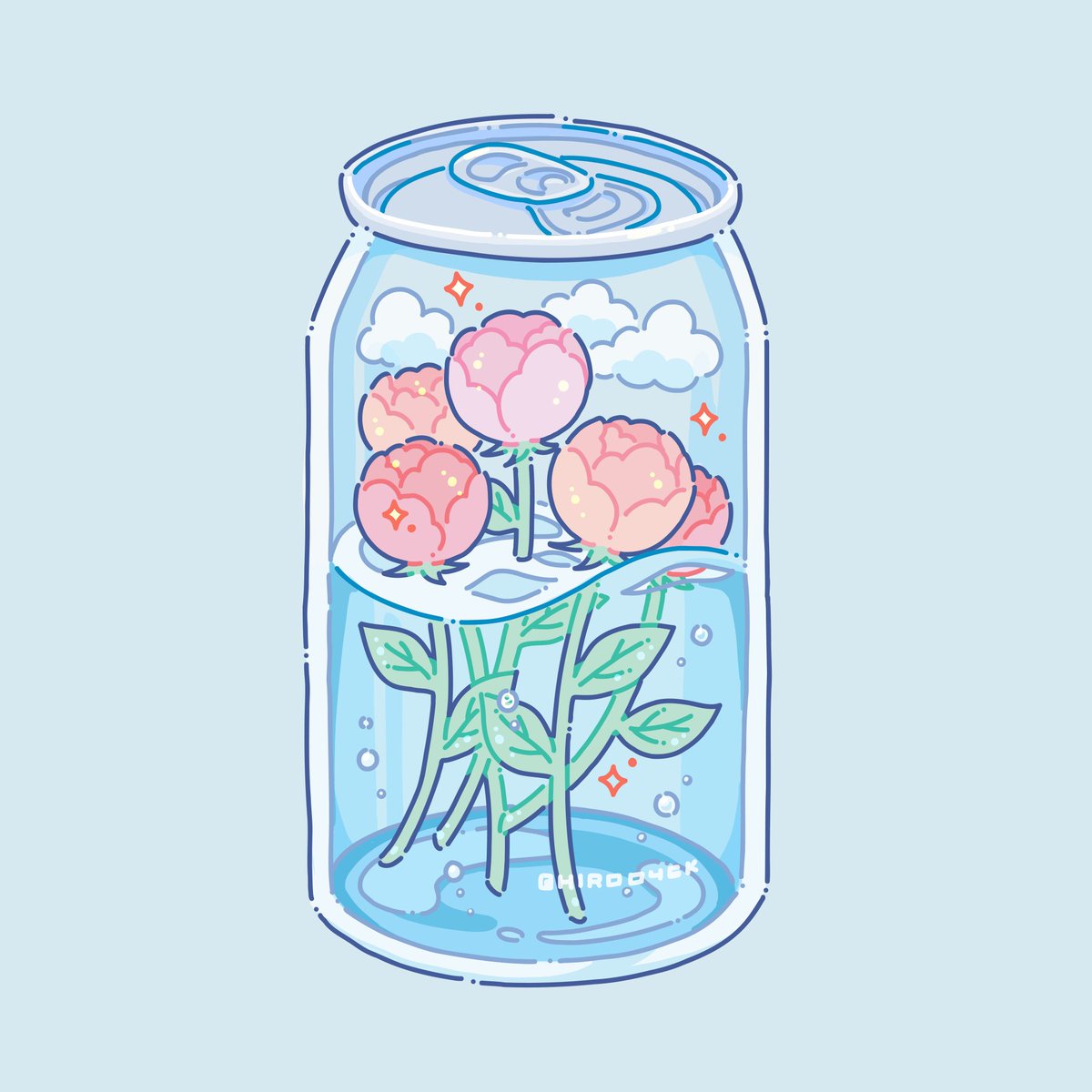 「Flower Soda  #イラスト #illustrationart #Ado」|ヒロコのイラスト