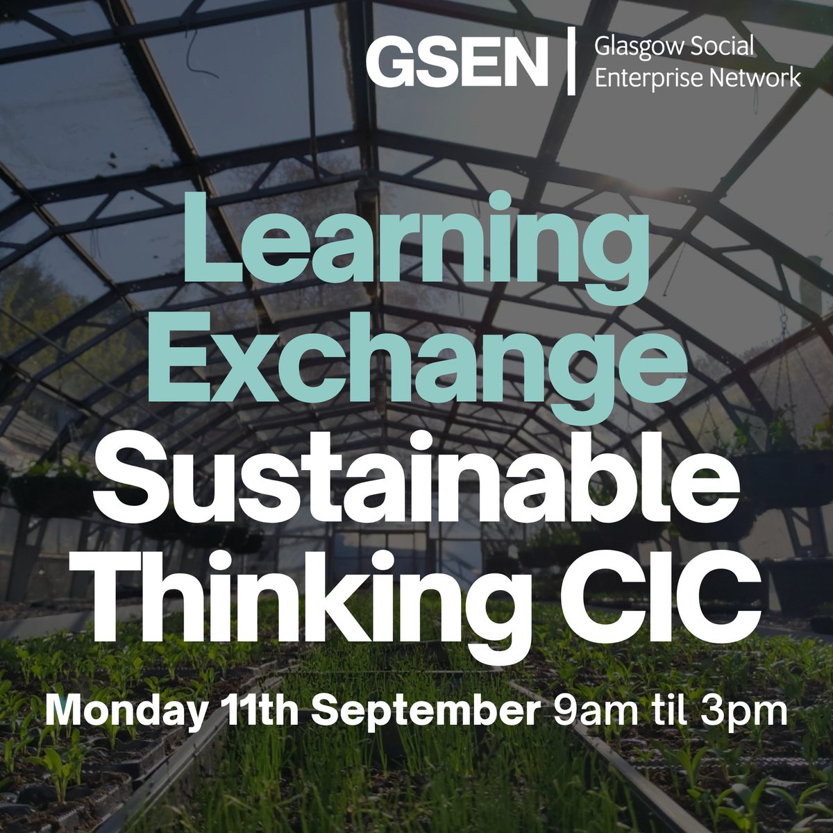 Wondering how you can make your community garden financially sustainable? We still have a few spaces left on our fully-funded visit to the social enterprise, Sustainable Thinking Scotland C.I.C, on Monday. If you'd like to find out more - or book a place - email info@gsen.org.uk