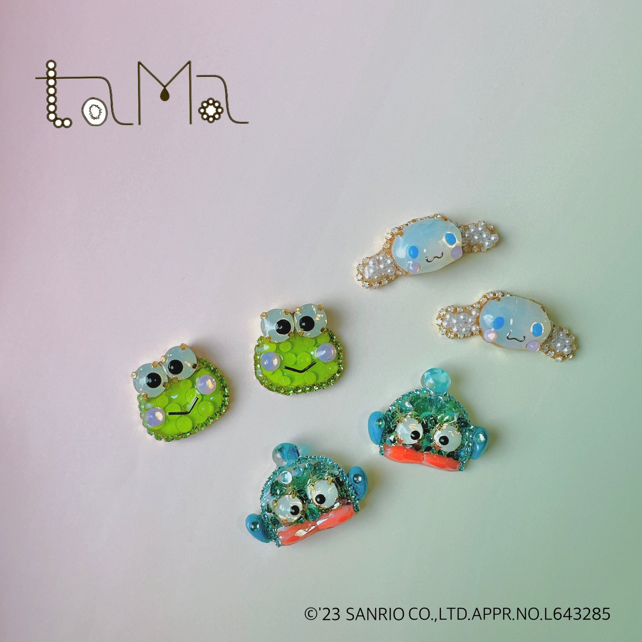 美品☆taMa☆チワワ♡ビジューピアス☆スワロフスキーショップでのオーダーでしか