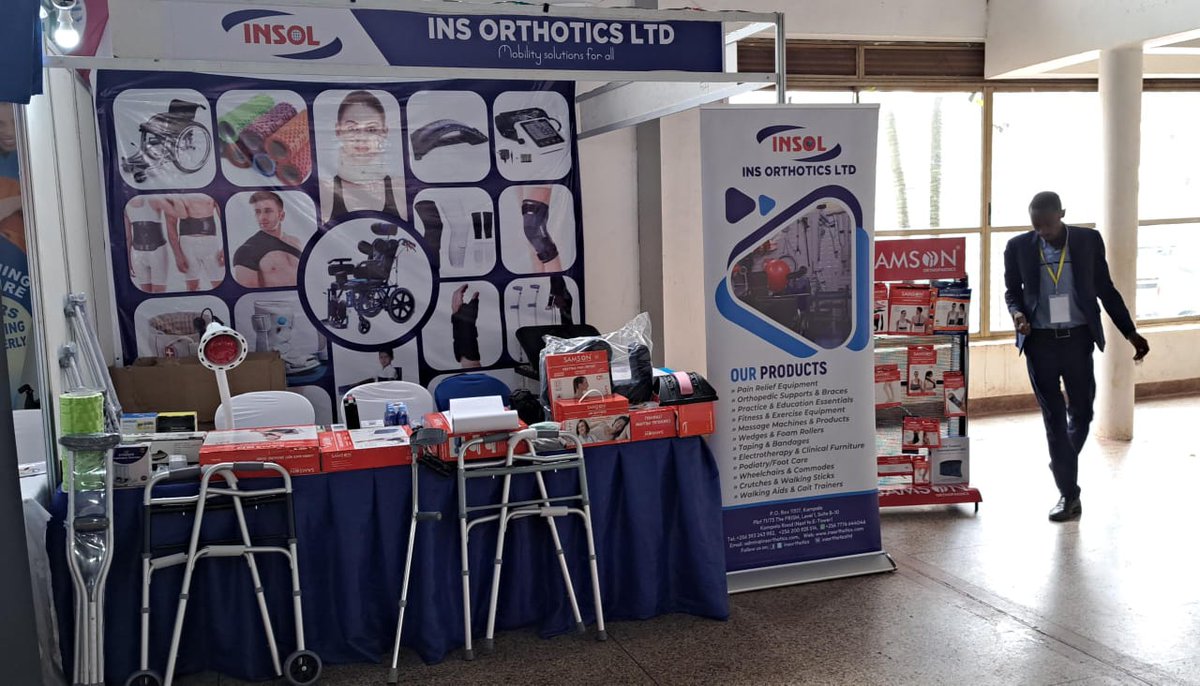 Insorthotics's tweet photo. Day 1 at UMA show grounds for the Uganda MedXpo 2023,
Pass by stall 20 to get free professional advice and learn more about our products #mobilitysolutionsforall 
@MedXpoAfrica
@Dreadful45
#UgMedXpo2023 https://t.co/bTwwFarVN9
