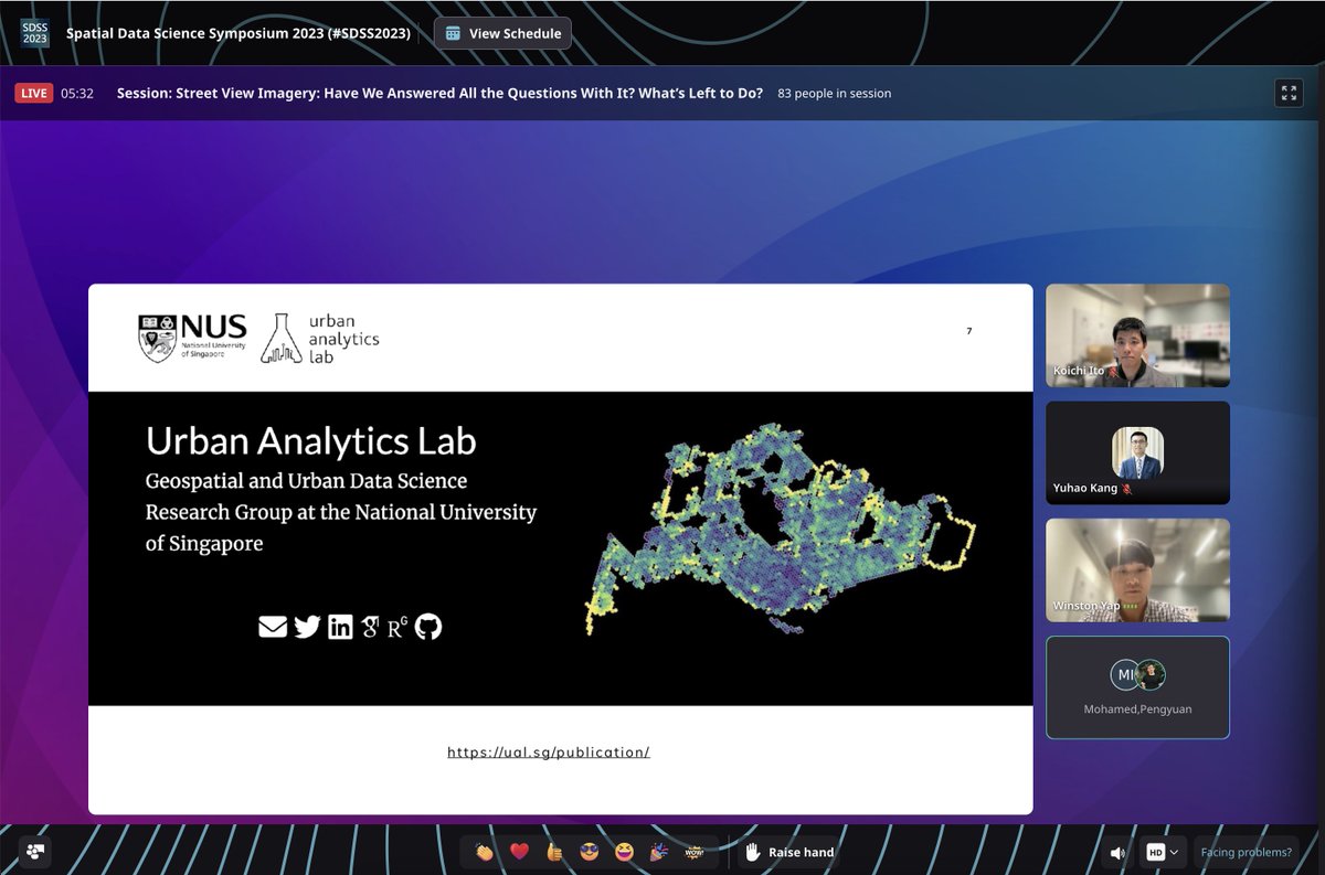 KoichiIto12's tweet photo. 🌟 Engaging with nearly 100 enthusiasts in one session!

Delighted to have co-chaired a vibrant session on the advancements in street view imagery at the 4th Spatial Data Science Symposium yesterday! https://t.co/eMfBJw92LN