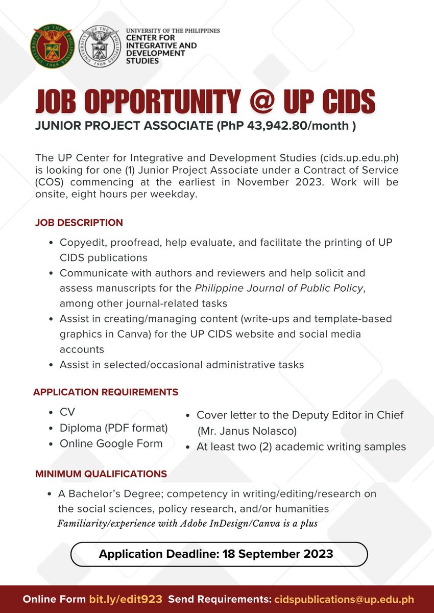 UP Center for Integrative and Development Studies tweet media