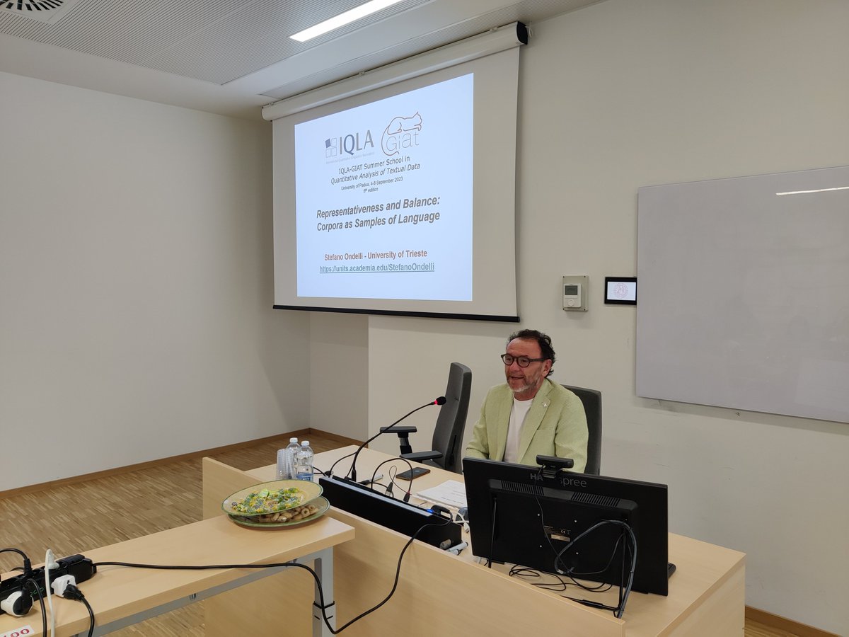 It's an immense pleasure to host once again in our Summer School Professor Stefano Ondelli, who will give us a lecture about "Representativeness and Balance: Corpora as Samples of Language". Welcome back, Stefano! 🤩📝📚📖
