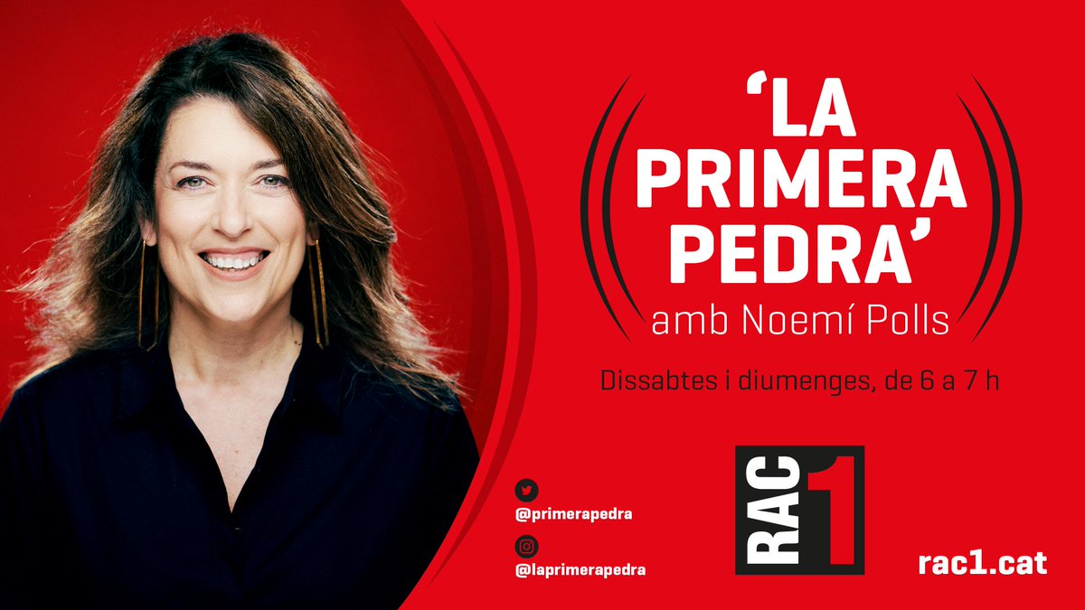 Bon dia! ☀️ Són les 6h i des d'ara i fins a les 7h, com sempre, a 'La primera pedra' som molts amb moltes ganes de dir: BON DIA
<a href="/Anabel_Ferser/">Anabel Fernández</a> 
Montse Crespín
<a href="/annaalfonsoc/">Anna Alfonso Casals</a> 
<a href="/jordi_margarit/">Jordi Margarit</a>
<a href="/evacomasarnal/">Eva Comas-Arnal</a>
@sogoodsocute 
<a href="/oriolopez/">Oriol López Villena</a> 
<a href="/joanmariamorros/">Joan Maria Morros Cuadras</a>
<a href="/jordi_ramos/">Jordi Ramos</a>