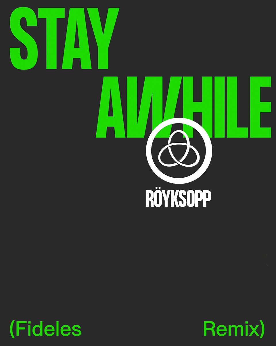 We conclude the « Profound Mysteries » remixes - for the moment at least - on a high note as @Fidelesmusic bring their dance floor flair to « Stay Awhile » royksopp.lnk.to/stay-awhile-fi…