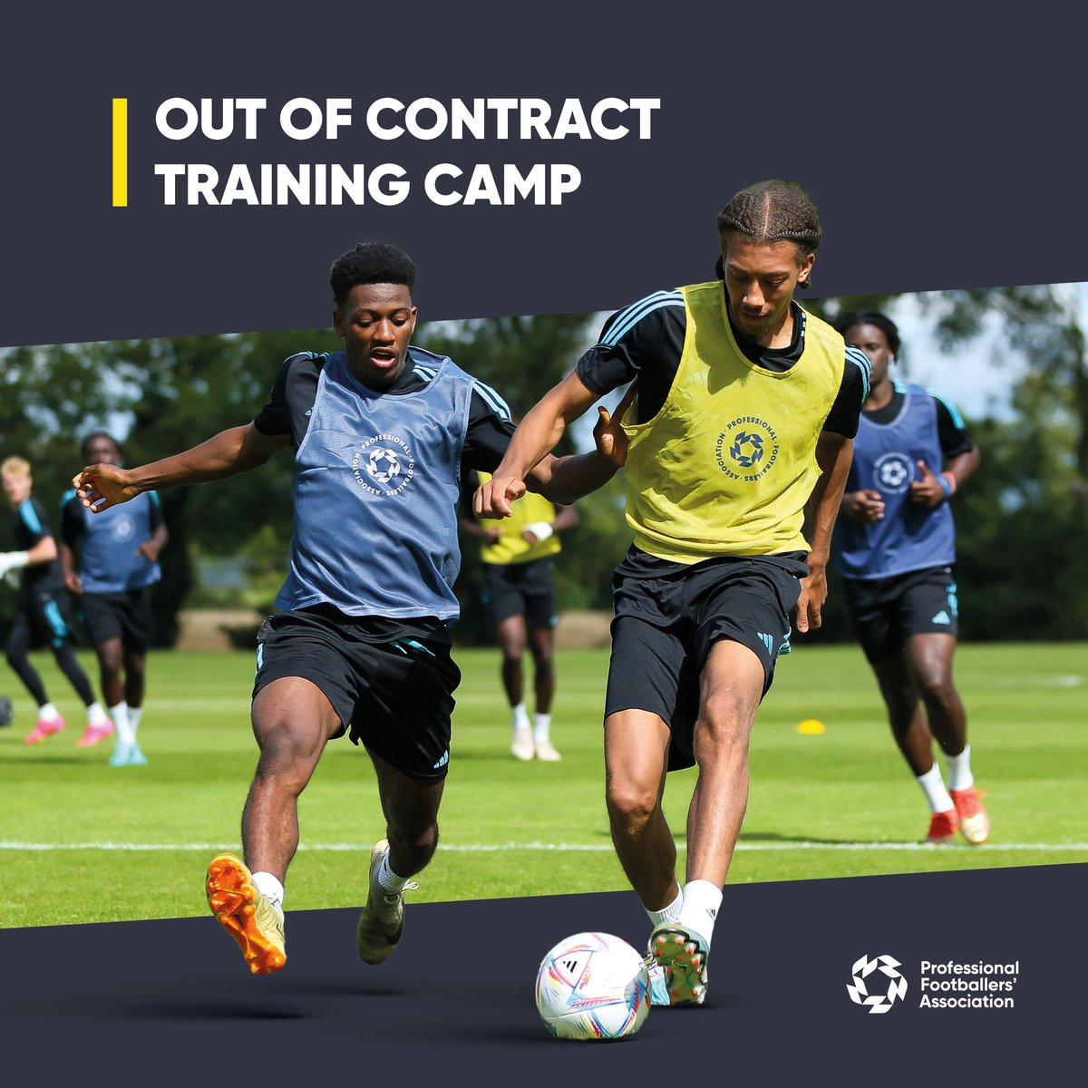 PFA's tweet photo. The PFA are delighted to be hosting our second Out of Contract Training Camp. 

📅 11-13 September

There are limited spaces remaining for both players and scouts to attend. Find out more ⤵️