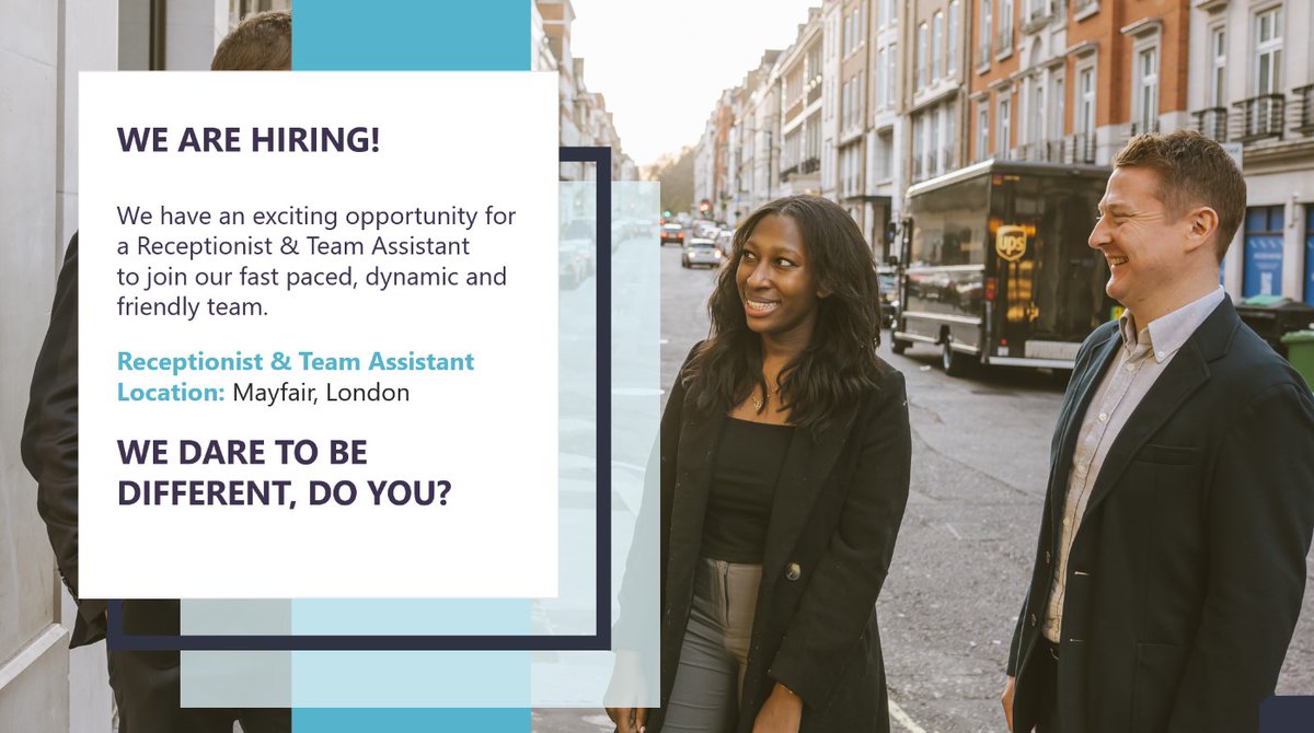 We are hiring!

We are looking for a person with a passion for Client facing Meeting and Greeting and operations skills to join our fast paced, dynamic and friendly team.

To apply and read the full Job Description please click here:- catellaapam.careers.adp.com/vacancy/5f26ae…