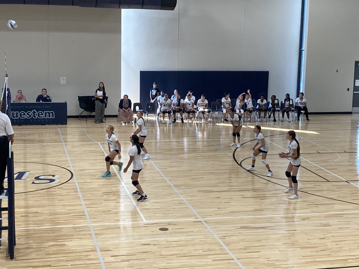 OPS_Bluestem's tweet photo. It was a genuine #joy watching our volleyball team in our first ever home match! https://t.co/0zfzKb9qni