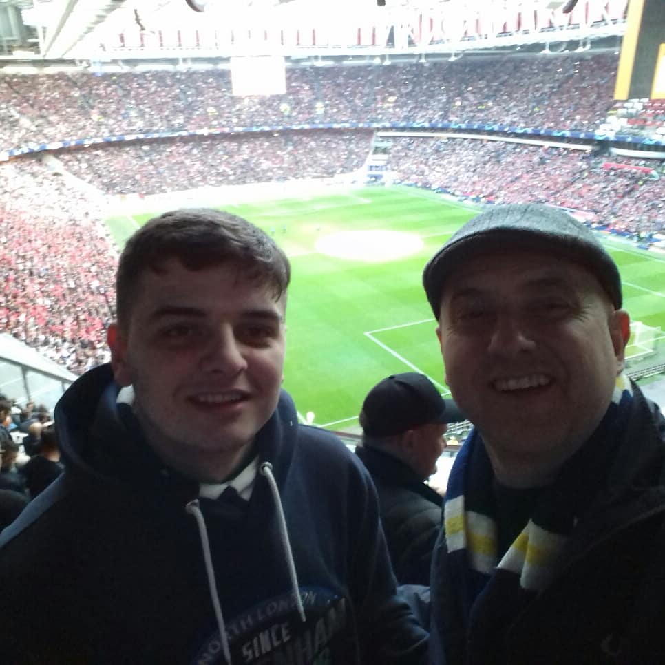 DaveNorton5's tweet photo. @AJTHFC10 In the away end with @Tom_Norton1 
#RushdenYids https://t.co/qAGAMfQYuQ