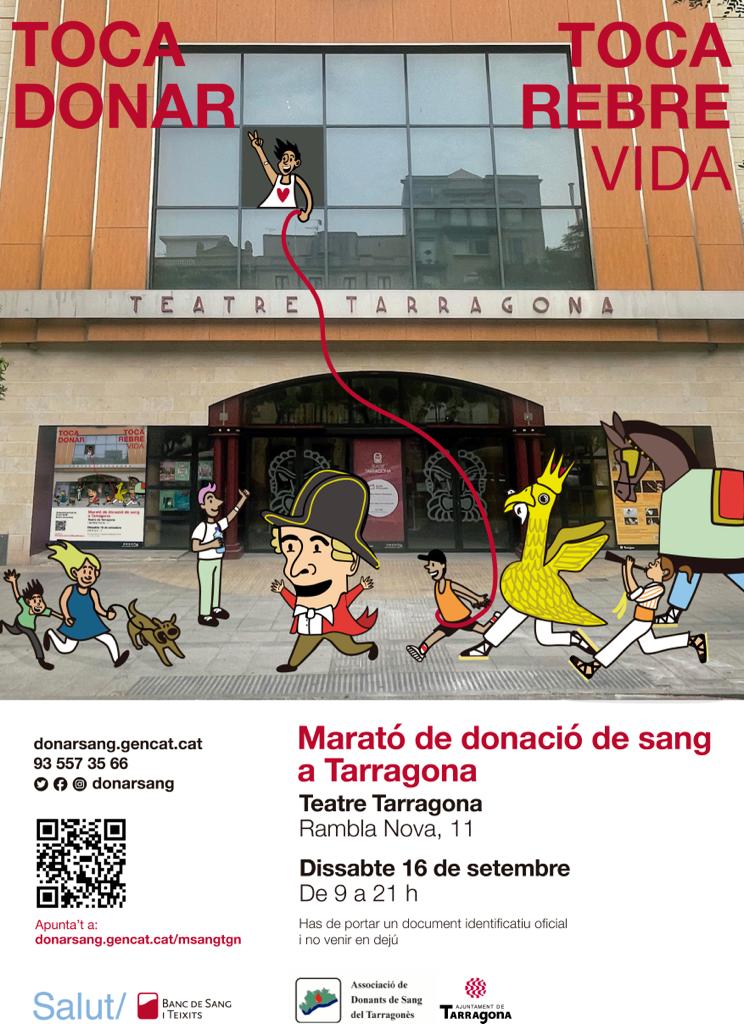 hjoan23's tweet photo. #Bondia falten pocs dies per 🩸La Marató de Donació de Sang més solidària i poder celebrar la #santatecla2023 @SantateclaTGN.
Únic dia! 1⃣6⃣ de setembre 🖊️donar sang🩸a https://t.co/WCeK1PbIjv al🎭#TeatreTarragona 
@donarsang #DonaSang #ComparteixVida 
#msangtgn🩸❤️ https://t.co/kn9sZ0MRV3