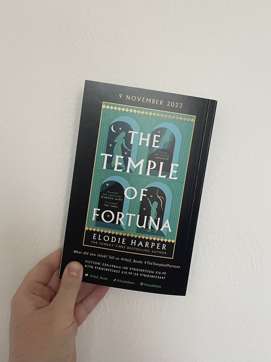 Huge, massive, enormous thanks to @Amy_C_Watson and @HoZ_Books for sending me a copy of #TheTempleofFortuna by @ElodieITV!! I cannot WAIT to read the conclusion of the awesome #TheWolfDen series! 🙌🙌